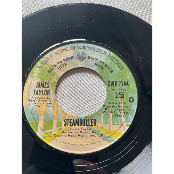 James Taylor 7" Vinyl 45 RPM Single Youve Got A Friend/Steamroller Warner Bros. - Picture 7 of 7
